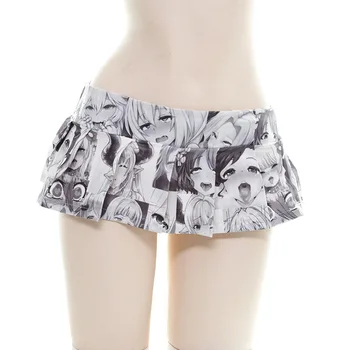 2020 nové Anime cosplay tlač sukne ženu sexy mini skladaná sukňa šaty žien femme jupes faldas cortas kawaii dámske oblečenie