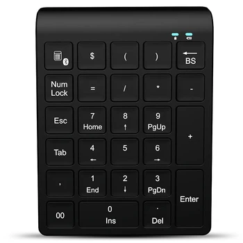 27 Tlačidlá Bezdrôtová Číselná Klávesnica Mini Num S Viac Funkčných Klávesov Digitálny Keyboard Pre Pc Účtovných Úloh