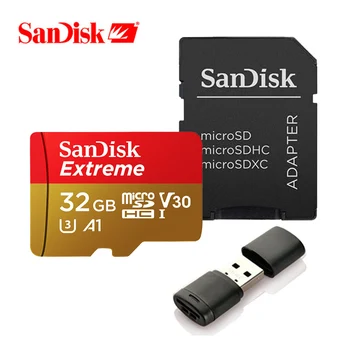 SanDisk Micro SD Karty C10 Pamäťová Karta 256 gb 128 GB 64 GB 32 GB, 16 gb Extrémne/Ultra microsd TF karta pre akčné kamery alebo hučí