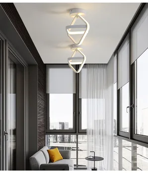 Nordic svietidlá LED stropné svietidlo jednoduché moderné chodby, stropné lampy dvojitý kruh šatňa kuchyňa, veranda, balkón