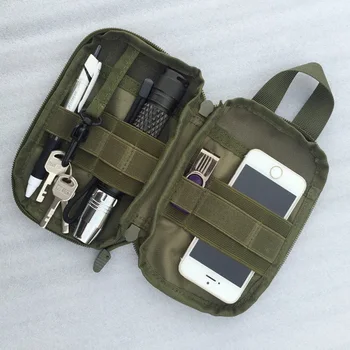 1000D Taktické Pás Vak Outdoor Šport Molle Vojenské Pás Fanny Pack Mobilný Telefón puzdro pre SAMSUNG Športová Taška