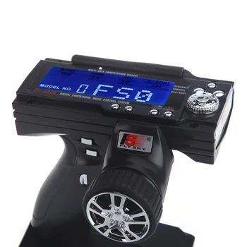 FS-GT3B 2.4 G 3CH Rádio Model Diaľkové Ovládanie s LCD Vysielač & Prijímač pre RC Auta, Lode