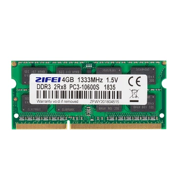 ZIFEI DDR3 & DDR3L notebook ram 4GB 1600MHZ 1333MHZ 1066MHZ pôvodný čip 204Pin DIMM pamäť notebooku