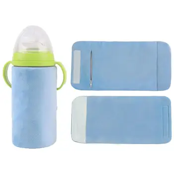 USB Baby Bottle Warmer Kryt Prenosné Vonkajšie Konštantná Teplota Mlieka Vody Detská Fľaša na Kŕmenie Teplejšie Kryt