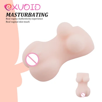 EXVOID Muž Masturbator Sexy Mačička Masturbatory Pohár 4D Realistické Deep Throat Orálny Sex Hračky pre Mužov, Umelé Vagíny, Ústa, Anál