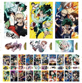180 Ks/Set Anime, Môj Hrdina Akademickej Obce Veľké Pohľadnicu, Blahoželanie Správu Karty Darček Písacie Potreby