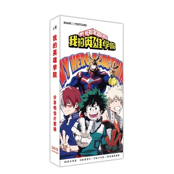 180 Ks/Set Anime, Môj Hrdina Akademickej Obce Veľké Pohľadnicu, Blahoželanie Správu Karty Darček Písacie Potreby