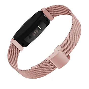 Milánske Náramok pre Fitbit Inšpirovať 2 Popruh Watchband Nehrdzavejúcej Ocele Kovové Slučky Zápästie Band pre inspire2 Nahradenie correa