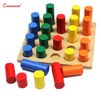 Montessori Sensoiral Hračky Geometrické Kroky Valec Matematiky Batoľatá Kingarten Farba Vzdelávania Vzdelávacie Hračky pre Deti,