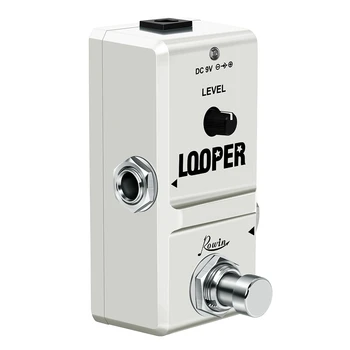 LN-332A Inovované Drobné Looper Elektrická Gitara Efekt Pedál 10 Minút Opakovanie Neobmedzený Overdubs