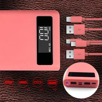 Dual USB QC 3.0 8x 18650 Batérie DIY Power Bank Krabici Nabíjačka Pre iPhone Xiao Mobilný Telefón, Tablet