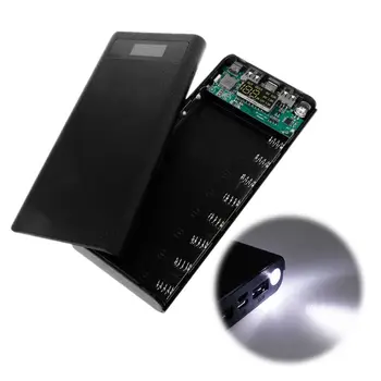 Dual USB QC 3.0 8x 18650 Batérie DIY Power Bank Krabici Nabíjačka Pre iPhone Xiao Mobilný Telefón, Tablet
