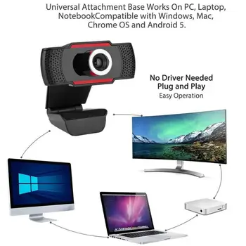 USB Skutočné 1080P Kamera, Fotoaparát Digitálny Web Kameru S Mikrofónom Otočná Kamery Pre Notebook Ploche Live Vysielanie Videa