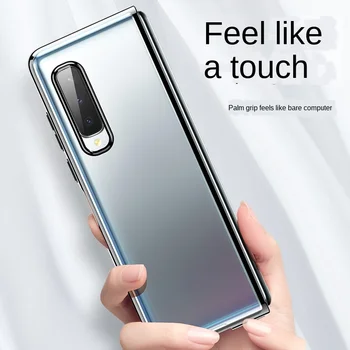 Luxusné Lode Transparentné puzdro pre Samsung Galaxy Násobne Prípade 360 Plnú Ochranu Proti klepaniu obal pre Samsung Zložiť Kryt F9000