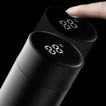 Smart Termosky Fľaša na Vodu LED Digitálne Zobrazenie Teploty z Nehrdzavejúcej Ocele Kávy Tepelnej Hrnček Inteligentný Izolačný Pohár Pre Auto