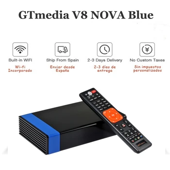Najlepšie 1080P Gtmedia V8 NOVA Modrá DVB-S2 Aktualizácia Gtmedia V8X H. 265 Vstavaný Wifi Gtmedia V8 Česť Č app