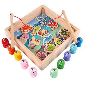 Deťom Drevené Hračky Magnetické Hry Rybárske Hračky Hry Deti 3d Ryby, Baby, Deti, Vzdelávacie Hračky Vonkajšie Zábavné Chlapci Dievča Dary