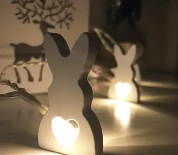 LED svietidlo festival králik kreatívne modelovanie lampa iny dievča srdca miestnosti, dekoratívne lampy