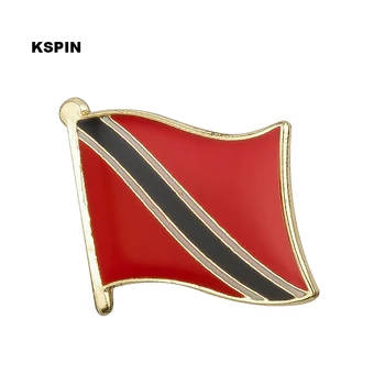 Trinidad-Tobago Národné Zástavy Odznaky Kovový Kolík pre Oblečenie Rozet Makara Replika Mince 10pcs-KS-0175