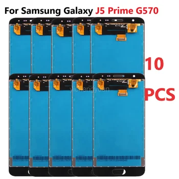 10 ks veľkoobchod s LCD Samsung Galaxy J5 Prime J5P G570 G570F G570Y LCD Displej Dotykový Displej Digitalizátorom. Montáž