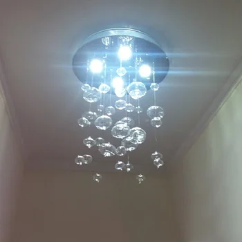 Murano Due konkávne bod Bublina Sklenený prívesok svietidlo Ploché loptu Pozastavenie LED dropLamp moderná obývacia izba lampy