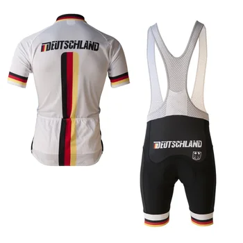 Pro team Deutschland nemecko vlajka cyklistika dres nastaviť lete pretekársky bicykel, odev MTB, road Ropa Ciclismo Požičovňa maillot