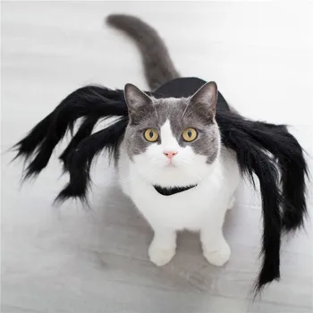 Nové Halloween Spider Chápadlá Cosplay pre Malé Psy Halloween Roztomilé Plyšové Šaty pre Cats Photo Rekvizity pokrývku hlavy