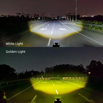 CNSUNNYLIGHT Mini Objektív Dual Farby LED Projektor Práce Hmlové Svetlá Auto Reflektorov, Motocykel, Bicykel 8000Lm 12V Svetlometmi Pre Jeep