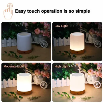 BedsideTouch Lampa Multicolor changingTable Lampa LED Smart Atmosféru, Náladu Nočné Svetlo USB Nabíjateľné Stmievateľné Noc Lampa dary