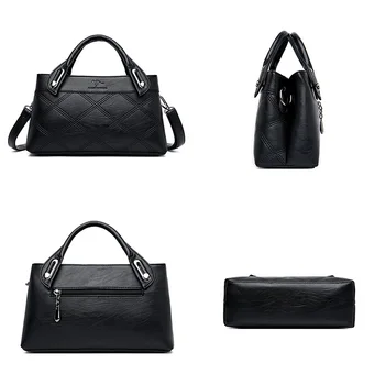 Lanyibaige 2020 Nové, Mäkké Kožené Luxusné PU kabelky Ženy tašky Dizajnér Multi-vrecko Crossbody Tašky cez Rameno, Pre Ženy