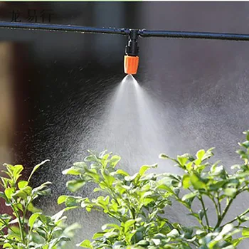 5-50M Záhradné zavlažovanie Drip Micro Zavlažovanie Spray mist Tryska Auta nastavenie postrekovačov systém 4/7mm trubice rastlín Vody irrigazione