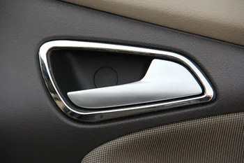 Horúce Kvality Vyberá 4PCS Auto interiérové dvere strane-clasping dekorácie krúžok Pre Ford Focus 3 MK3 2012 2013