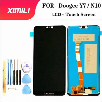 5.84 inch Testované LCD Displej Pre Doogee Y7 LCD Displej S Dotykovým displejom a Kompletné zostavy Pre Doogee N10 +Nástroje
