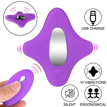 IKOKY Neviditeľné Vibračné Vajíčko 10 Rýchlosť Diaľkové Ovládanie Sexuálne Hračky pre Ženy, Páry Klitorálny Stimulátor Prenosné Pánty Vibrátor