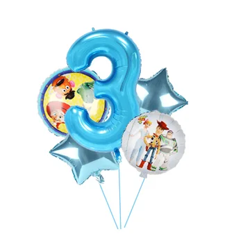 6pcs toy story ballon 18-palcové cartoon fóliové balóniky woody Buzz Lightyear, narodeniny, party dekorácie deti strana navrhne hračky