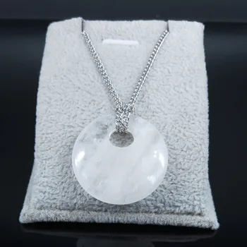 2021 Nové White Crystal Nehrdzavejúcej Ocele Choker Náhrdelník Ženy/Muži Strieborná Farba Amulet Náhrdelník Reťazca Šperky naszyjniki NE64S04