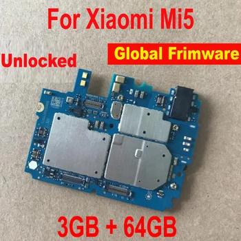 Globálne FirmWare Pôvodnej Pracovnej Odomknúť Doske Pre Xiao 5 Mi 5 Mi5 M5 3GB+64GB Doska Doska Poplatok Flex Kábel