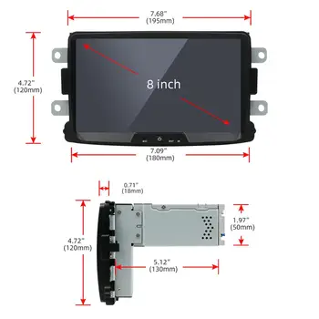 Quad core 1 din rádio gps video android 10.0 auto dvd pre Dacia Lodgy Logan Toaletný Sandero wifi, navigácia, auto multimediálny prehrávač