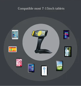 REMAX Stolový Stojan, Držiak pre iPad Mini 2 3 4 / Vzduch 1 2 Samsung Aigo Lenovo 7 až 15 palcový Tablet Stabilné Silikónovú Základňu, Protišmykové