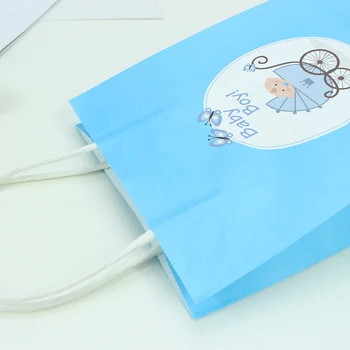 20pcs Nové Boy&Girl Kraft Papier Darčekové Tašky Candy Bag Nákupné Tašky Baby Sprcha Darček k Narodeninám Package Taška Narodeninovej Party Dekor deti