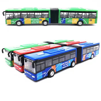 1/64 Dvakrát časti a autobusov model ozdoby Vytiahnuť späť zliatiny detské hračky 18.5x2.5x3cm