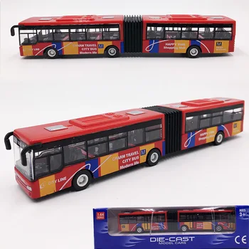 1/64 Dvakrát časti a autobusov model ozdoby Vytiahnuť späť zliatiny detské hračky 18.5x2.5x3cm