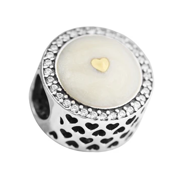 925 Sterling Silver Šperky zodpovedá Európskym Charms Náramky DIY Šperky, Drahé Srdce Limited Edition Openwork Charms Korálky