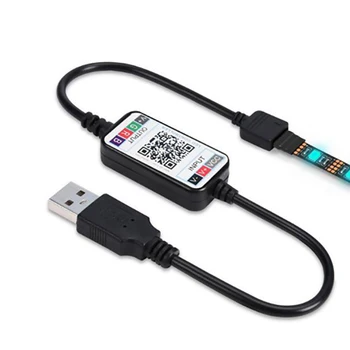 LED Pásy, TV joj, Svetelný Pás USB RGB 5050 SMD IP65 Vodeodolný Pásy Šasi Svetelný Pás bluetooth APP Control