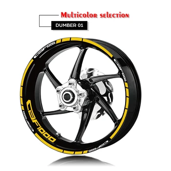 Motocykel Reflexné kolesa nálepky a Rim logo nálepky Pneumatiky dekorácie ochrany obtlačky pre Honda CBF1000 cbf 1000