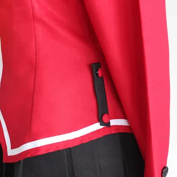 Charlotte Tomori Nao Červená Školskú Uniformu Cosplay Kostým Dievčatá Námorník Vyhovovali Nastaviť Topy + Sukňa+ Motýlik