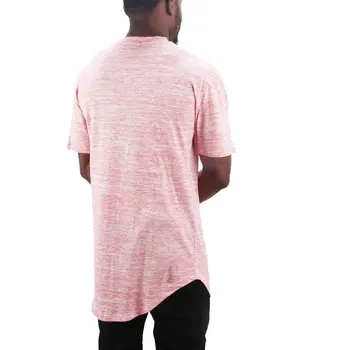 Moomphya Hip hop streetwear prekladané mužov tričko dlhým vlascom lem t-shirt mužov Slim Fit vtipné tričko Letné topy camiseta hombre