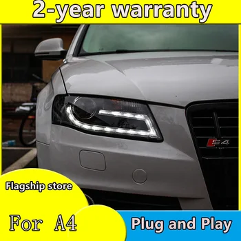 Auto Styling pre Audi A4 B8 Svetlomety 2009-2012 A4L LED Reflektor LED DRL Bi Xenon Šošovky, Vysoká Nízka Lúč Parkovanie