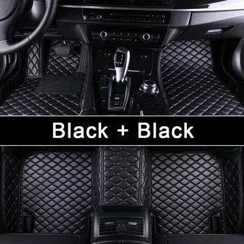ROWNFUR 3D Auto Rohože Pre Audi Q7(4L) Vlastné Auto Podlahové Rohože PU kožené Podlahové Rohože Auto-styling Auto Interiérové Doplnky Chrániť
