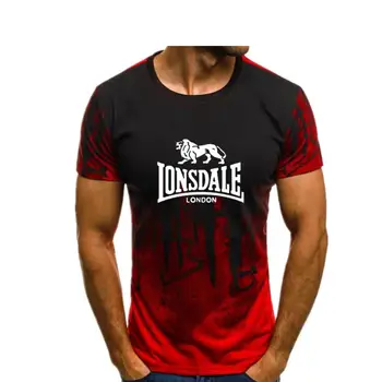 2020 Letné T-shirt Top 3D Tlač Ulici Funny T-shirt Short Sleeve T-shirt pánske Módne Značky Lonsdale Vytlačené pánske T-shirt